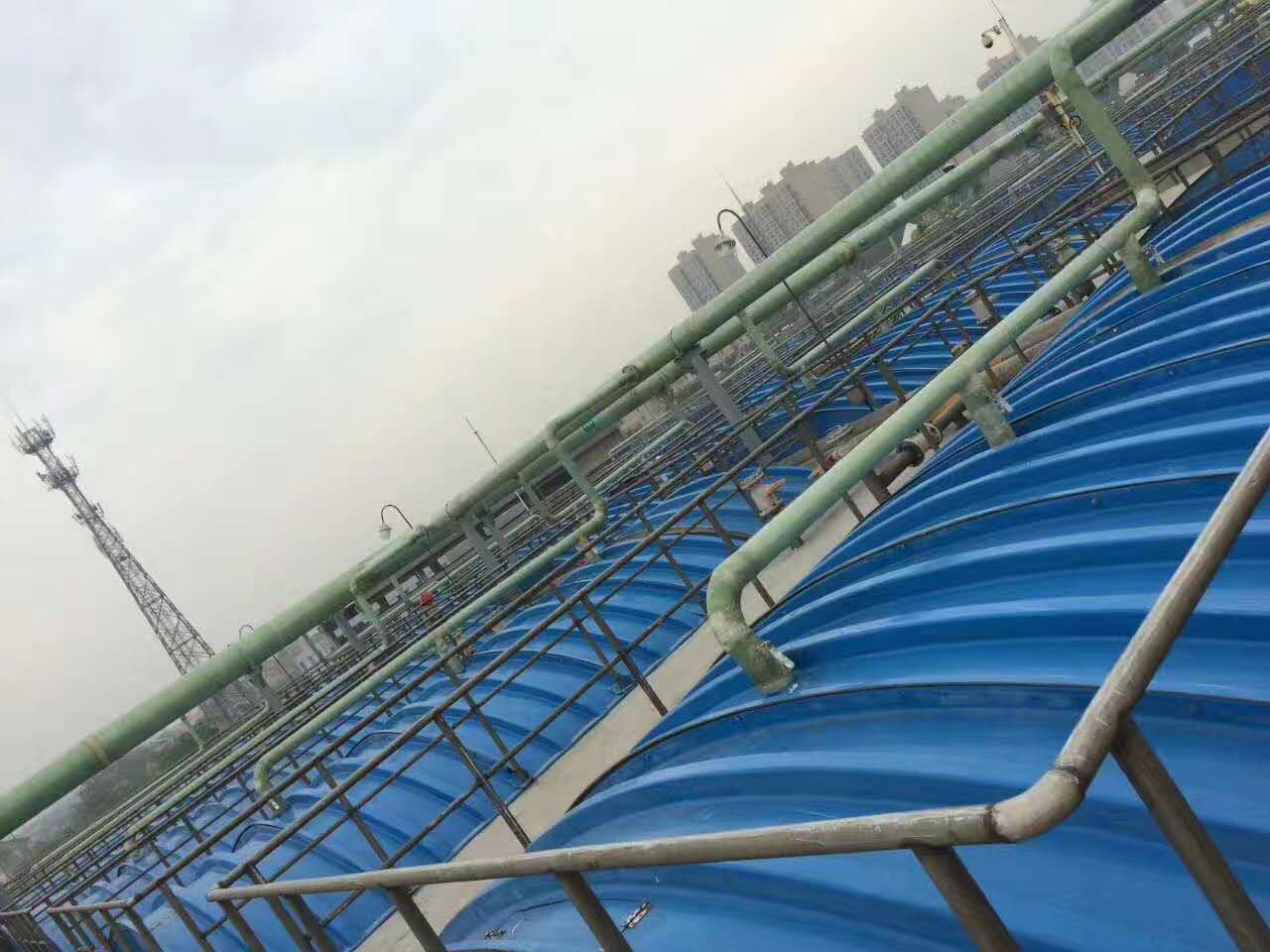 污水池玻璃鋼蓋板集氣罩@玻璃鋼污水池蓋板在技術創新上滿足大跨度池